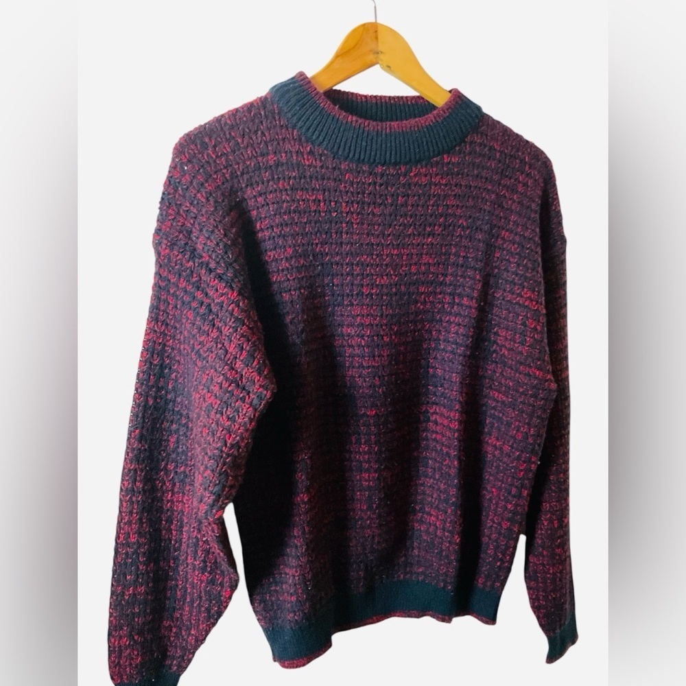 Women's Red and Black Sweater